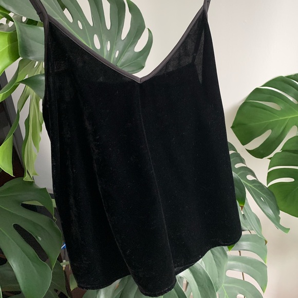 Aritzia Black Velvet camisole - Picture 2 of 4